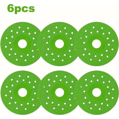Juego de 6 discos de lijado para hierro. Adecuados para lijar superficies de azulejos y piedra: duraderos y precisos.
