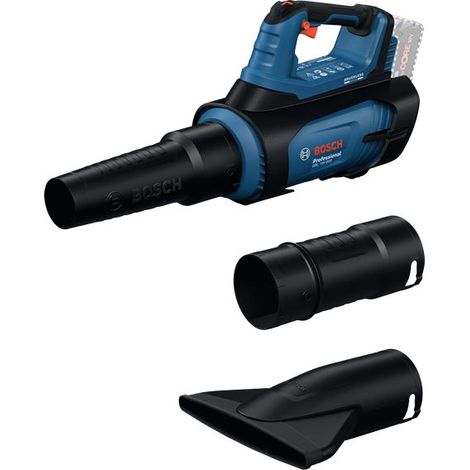Bosch – Souffleur à batterie 18V – Débit 800 m3/h – Vitesse d'air 200 km/h – Variateur de vitesse – Buses pour nettoyage ciblé et large surface