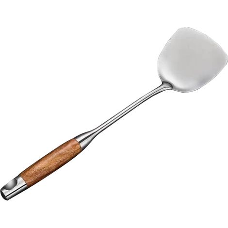 7 pièces ustensiles de cuisine en acier inoxydable, cuillère à soupe, spatule, spatule à frire, passoire, usage domestique (1/5)