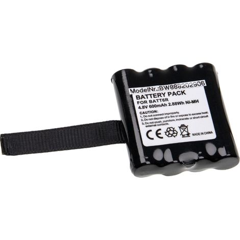 vhbw Battery Replacement for Uniden BP-38, BP-39, BT-1013, BT-537, BP-40 for Radio, Walkie-Talkie (600 mAh, 4.8 V, NiMH)