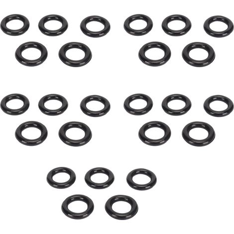 25 pièces Anneaux en Caoutchouc Souple pour Bobineuse, Bague Élastique de Remplacement Noire pour Enrouleur de Bobines (1/5)