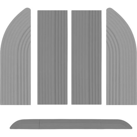 Barres de seuil, tapis de protection, protection d'entrée, plaque anti-éraflures, barre d'appui compatible avec les aspirateurs robots iRobot, Xiaomi Roborock, Narwal et Ecovacs. (1/4)