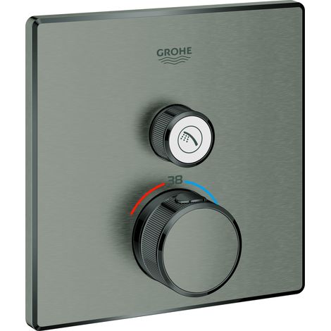 Thermostat Grohe Grohtherm SmartControl avec une vanne d'arrêt, (1/4)