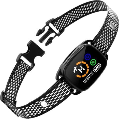 Collier anti-aboiement pour chiens – Modes son et vibration – Détection intelligente – Rechargeable et étanche IP67 – Longueur réglable 4 à 80 cm