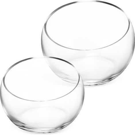 Stück Blumentopf Glas mit transparentem Design und Schräger