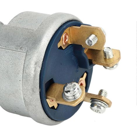 Interrupteur de démarrage à clé 4 fils 9G7641 avec 2 clés, compatible avec les pelles hydrauliques Caterpillar CAT 229, 306, 320, 330, 322 et 375. (1/5)