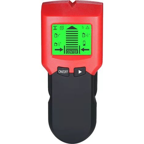 5-in-1-Balkensucher, Multifunktions-Wandscanner, elektronischer Balkensensor, HD-LCD-Bildschirm und akustischer Alarm zur Erkennung von Holzbalken, Wechselstromleitungen und Kabeln (1/5)