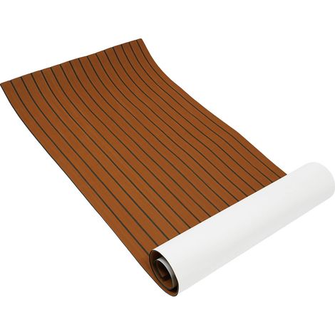 Alfombrilla náutica antideslizante, autoadhesiva, marrón. (1/2)