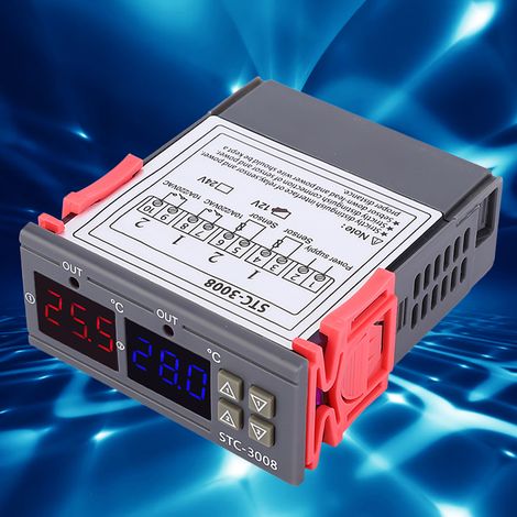 Digitaler intelligenter Thermostat-Temperaturregler mit zwei NTC-Schaltern (12 V) (1/5)