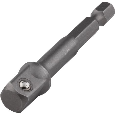 Wolfcraft, modelo 2414000, Adaptador insertable I, ideal para uniones seguras de llaves de vaso, accesorio duradero para herramientas de taller (1/2)