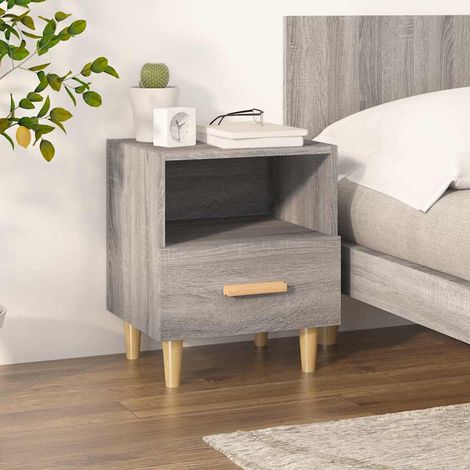 vidaXL Bedside Cabinet Grey Sonoma 40x35x47 cm (1/5)