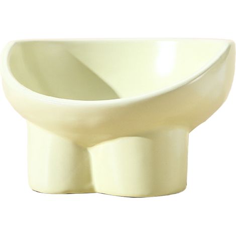 Gamelle pour chat, protection en céramique, soutien cervical, anti-basculement, pieds hauts, ouverture pour la gueule, gamelle pour animaux (1/4)