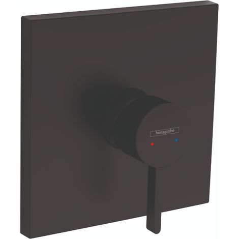 Grifo mecánico empotrado para fachada HANSGROHE Finoris Negro mate