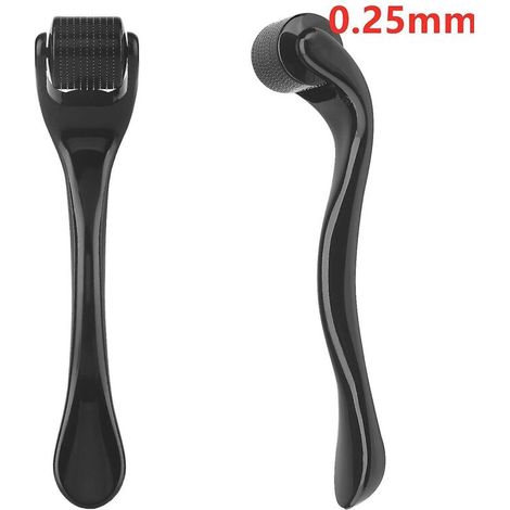 Mikronadelroller für Haut, Bart und Haar (Nadeln: 0,2 mm, 0,25 mm und 0,3 mm) – Gesichtsreinigungsgerät mit Mikronadeln (540 Nadeln) für Gesicht, Körper und Haarwachstum (1/5)