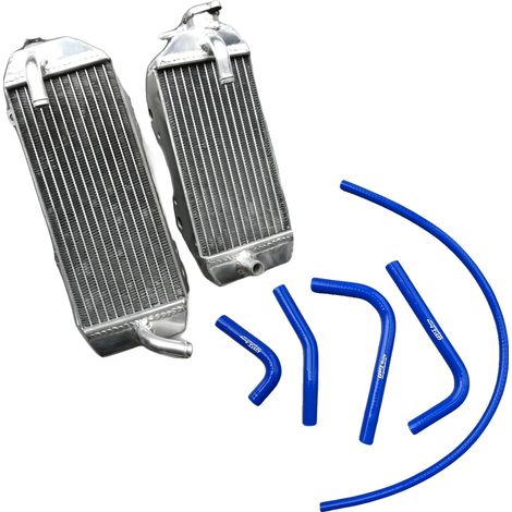 Radiatore, struttura in alluminio, efficienza di raffreddamento migliorata, blu (1/2)