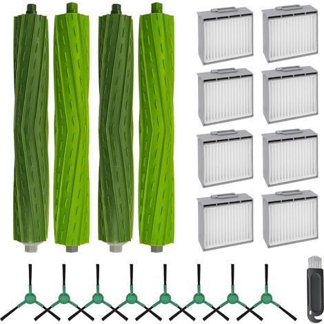 Compatible avec le kit d'accessoires iRobot Pro705 Vac Plus 504 : brosse principale, brosse rotative, brosse latérale et combinaison de filtre. (1/2)