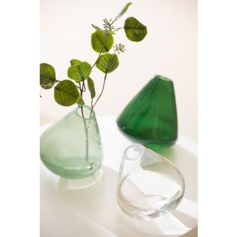J-Line vase Topaz - verre - transparent - 13.5 cm hoog (1/3)
