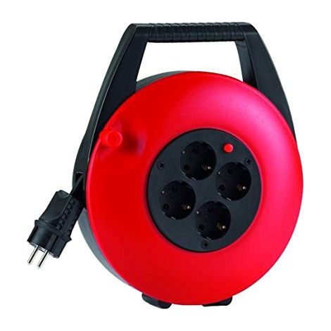 HEDI KBR15T LOT DE 6 BOÎTES DE RANGEMENT POUR CBLES ROUGE 15 M
