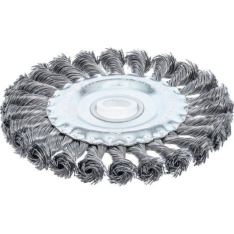 Bgs 3986 - Spazzola a disco/zopfrundbürsten, 125 mm di diametro (1/3)