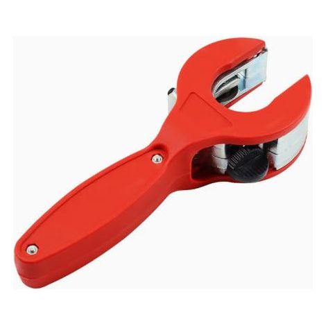 Tagliatubi a cricchetto da 8-29 mm, adatto per tubi in acciaio inossidabile, rame e alluminio, tagliatubi in metallo - rosso. (1/5)