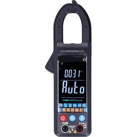 Pince ampèremétrique X4 AC avec écran couleur, voltmètre intelligent haute précision et toutes fonctions, adapté à une utilisation en usine (1/5)