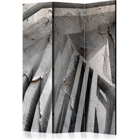 Paravent 3 Volets "Beton 3D" 135x172cm (1/2)