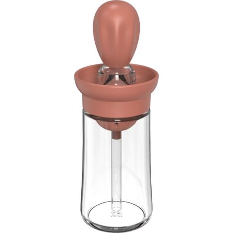 2-in-1 Ölflasche mit Silikonpinsel zum Backen und Kochen, Ölflasche mit Pinsel für Saucen und Marinaden, praktisches Küchenutensil (1/5)