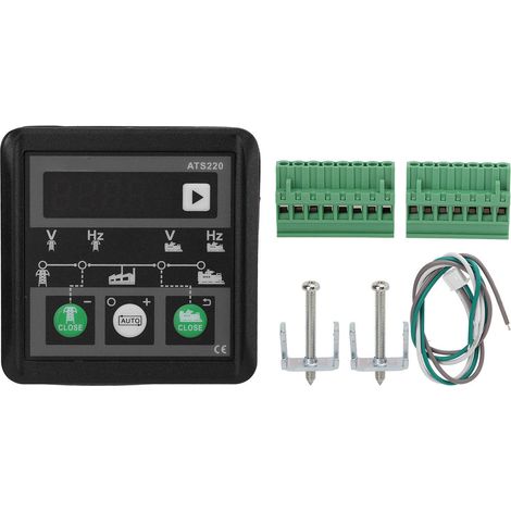 Module de commutation automatique de contrôleur de puissance de groupe électrogène secteur AC30-300V ATS220 avec affichage LED (1/5)