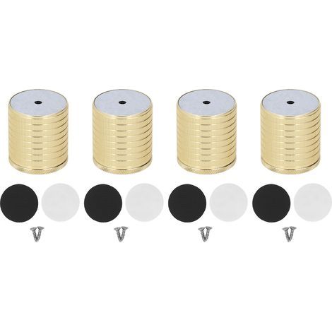 4 Stück Möbelfüße 43-75 mm, hohe Belastbarkeit, Aluminiumlegierung, langlebig, Gold (1/5)