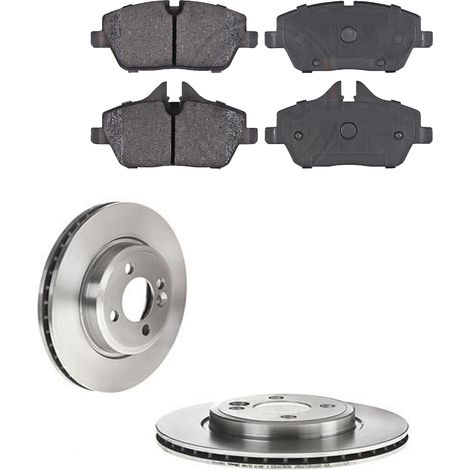 KIT FRENI ANTERIORI compatibile con MINI (R56) - DISCHI + PASTIGLIE OEM: P 06 034 / 17865 , 18185 , 18297 , 18298 , 18141 , 17706 /SOSTITUZIONE DIRETTA/BASSA POLVERE/SILENZIOSO (1/5)