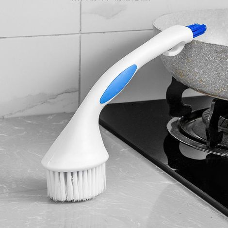 Lot de nettoyage cuisine : assiettes, casseroles, poêles, brosse vaisselle, brosse pour évier et machine à laver, raclette pour vitres et fenêtres (1/4)