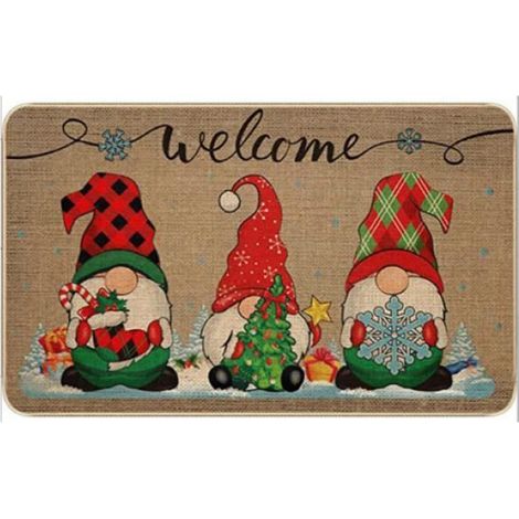 Paillasson - Noël - 50x80 cm - Antisalissure - Antidérapant - Design Unique (1/5)