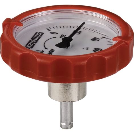 Thermometergriff Rot für DN20 -50