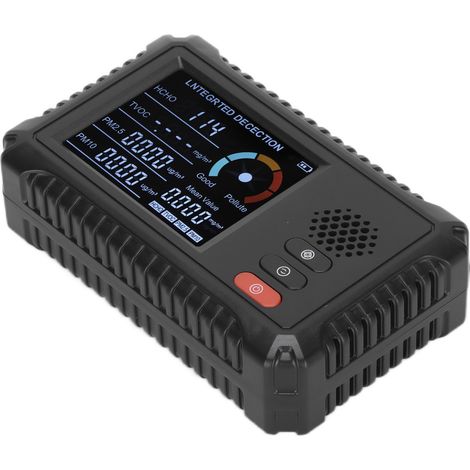 Moniteur de qualité de l'air intérieur/extérieur, détecteur portable de qualité de l'air, mesure le CO2, les COVT et le HCHO pour la maison et le bureau. (1/5)