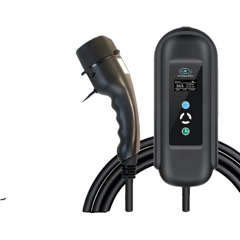Chargeur EV, courant ajustable 16A, conception durable et résistante aux intempéries (1/5)