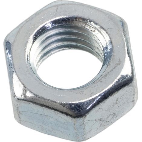 Pack of 120 M6 Hex Nuts with Metric Thread - Zinc Plated Steel - Silver Color - Mechanical Assemblies, Electronics, DIY Projects (1/5)