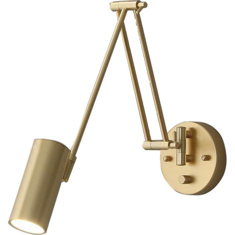 Applique murale, lampe de chevet télescopique à bras articulé, lampe de lecture simple et luxueuse pour bureau, applique murale pivotante et pliable à long bras, éclairage intérieur