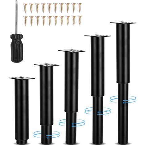 Pieds de meubles réglables - 1 set, Hauteur 18-34cm avec tournevis - Meubles (1/5)