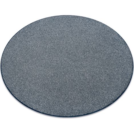 Teppich rund EXCELLENCE blau 897 eben, Melange blue rund 100 cm