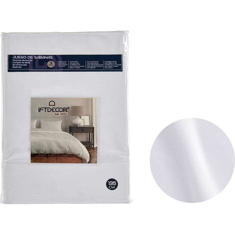 Bettwäsche-Set Gift Decor Weiß Grau Double size 3 Stücke