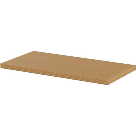 Piano di lavoro in legno SOGI ARR-TOP-680-L per arredo officina - per sistema modulare ARR-OFF�- 680x465x35 mm