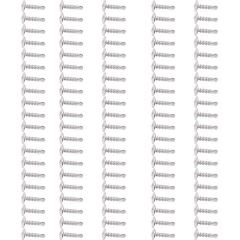 Vis autoforeuses 304 inox tête ronde avec rondelle, lot de 100 pièces, M4,2 x 19 mm, visserie acier inoxydable pour fixation rapide. (1/5)