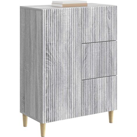 Sideboard/Anrichte/Buffet Graues Sonoma 66 x 34,5 x 90 cm Holzwerkstoff LXWW875170 (1/5)