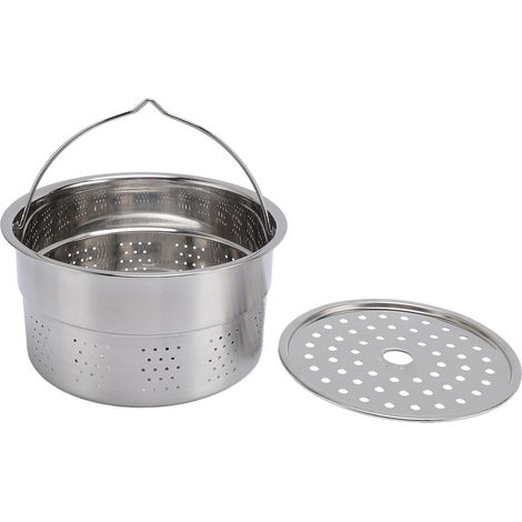 Cesta vaporera de acero inoxidable para procesadores de alimentos TM5 y TM6: gran capacidad, fácil limpieza.