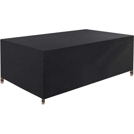 Waterproof garden furniture covers made of 420D fabric, weatherproof, UV-resistant, tear-resistant, for tables and chairs (200 x 160 x 70 cm) (1/4)