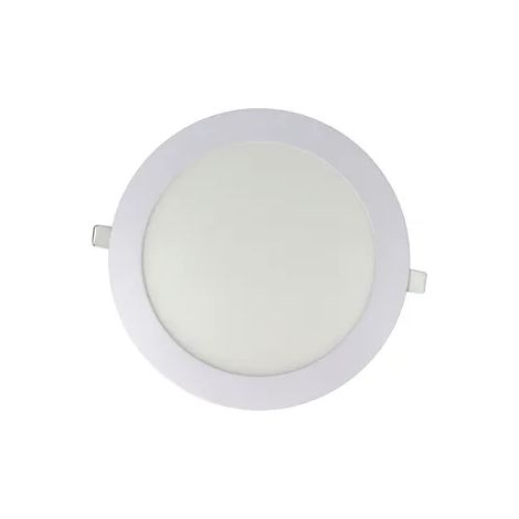 Faretto LED rotondo da incasso ultrasottile diam.225mm, 18W, 220Vac, Luce Calda - Bianco