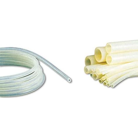Tubo Silicone, 1.5 mm Spessore, 6 mm Interno x 9 mm Esterno, 30 m Lunghezza