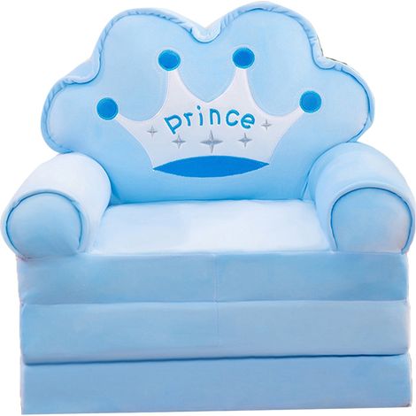 Sofá cama plegable infantil, con funda extraíble, suave y afelpada, con reposabrazos, para la habitación de un niño o una niña. (1/5)