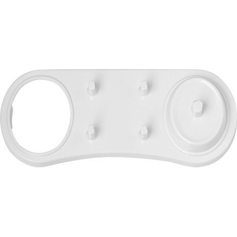 2-teiliges Premium-Heimorganisationsset: Wandmontierter Halter für elektrische Zahnbürsten, Badezimmerregal, 25,4 cm (1/5)