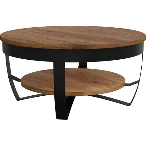 Maison Exclusive - Couchtisch 65x65x32 cm Massivholz Akazie (1/5)